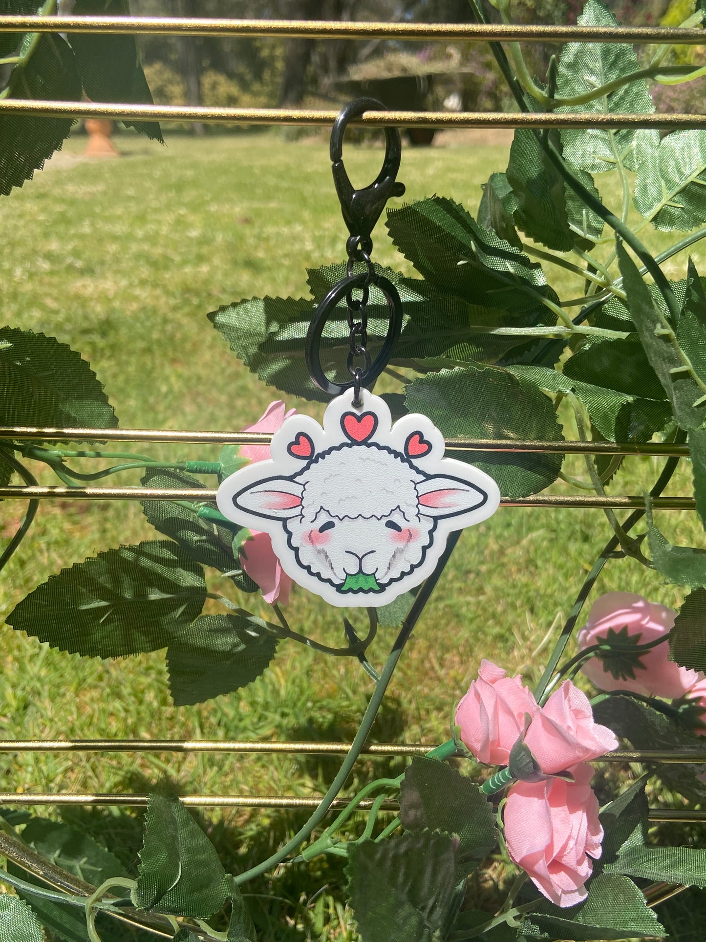 White Sheep Keychain