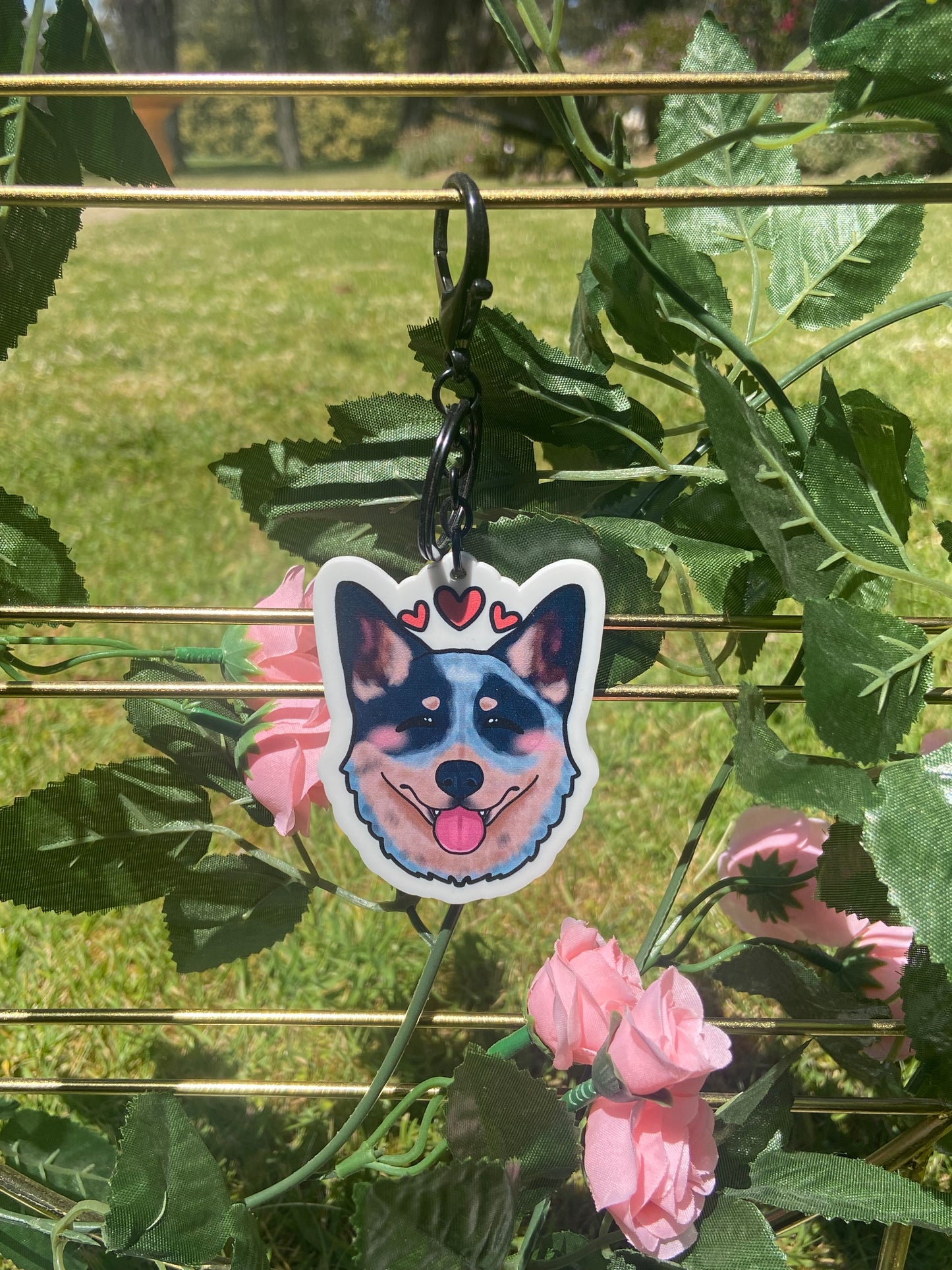 Blue Heeler Keychain
