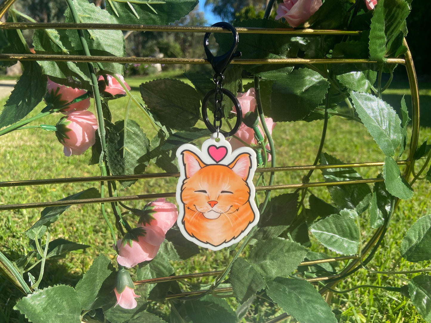Ginger Kitty Keychain