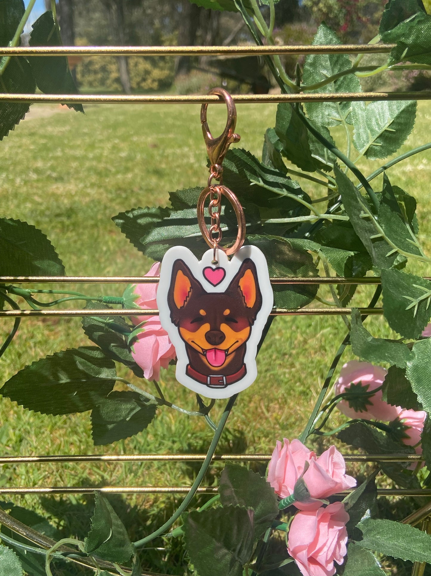 Brown Kelpie Keychain