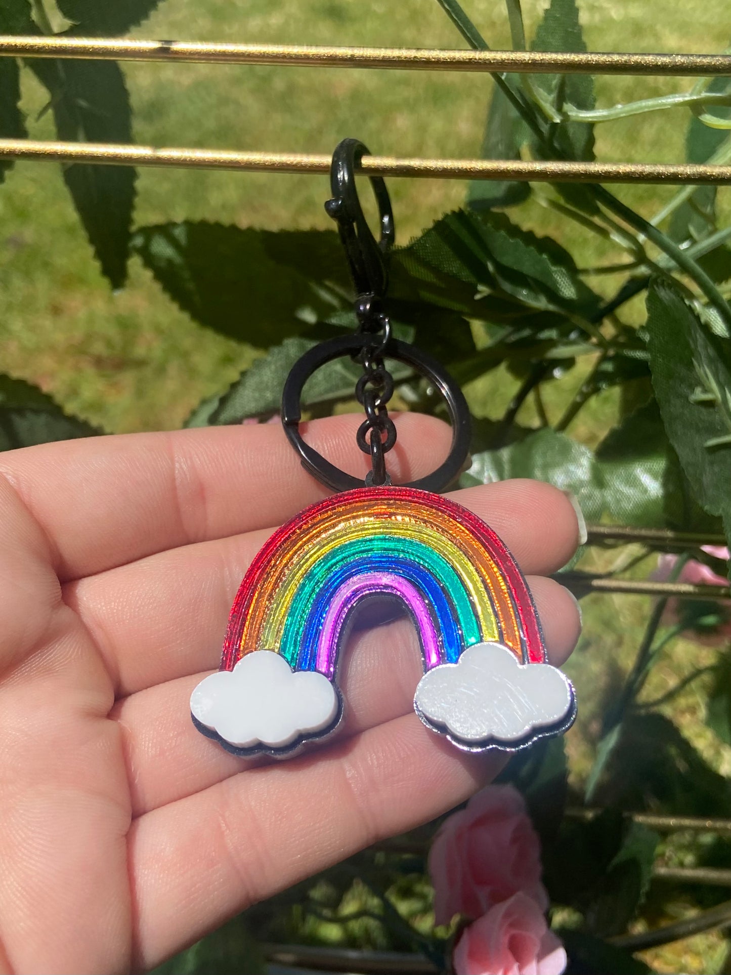 Acrylic Rainbow Keychains
