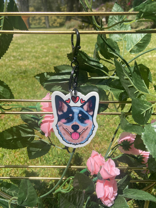 Blue Heeler Keychain
