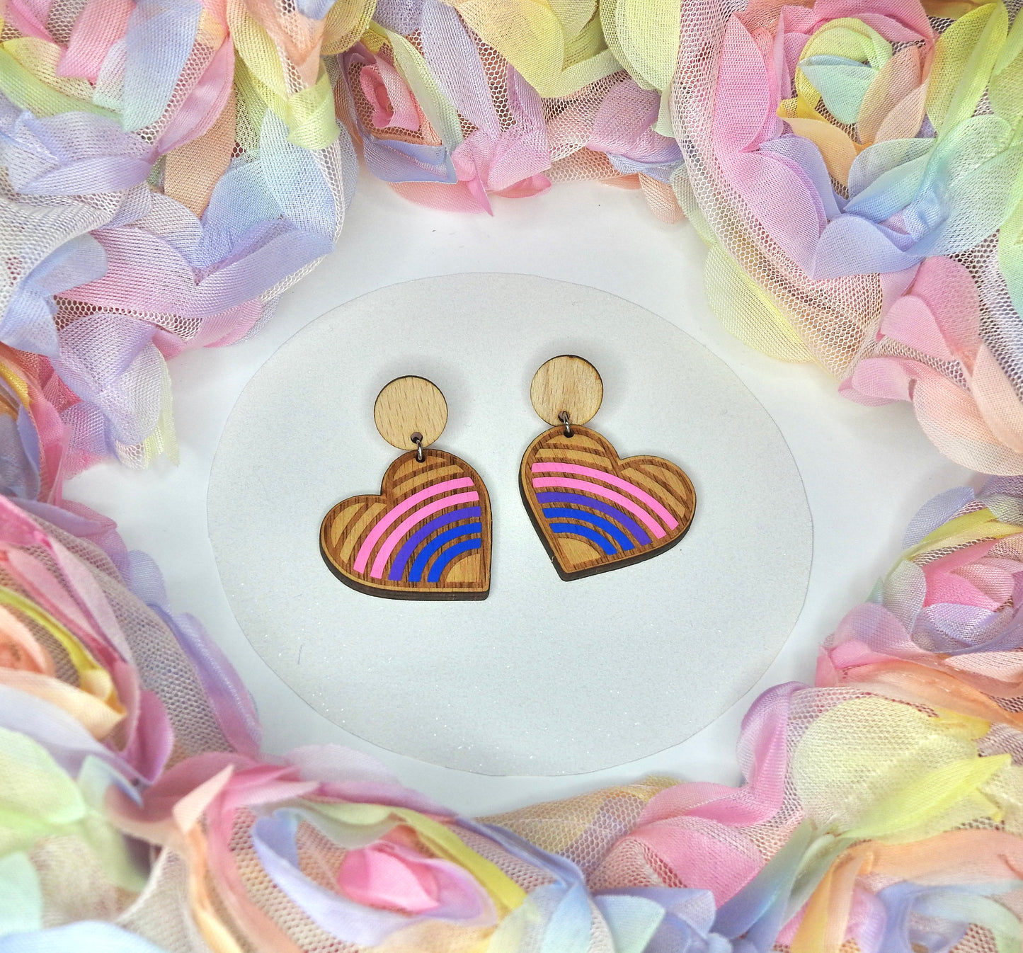 Hand-painted pride hearts - Assorted