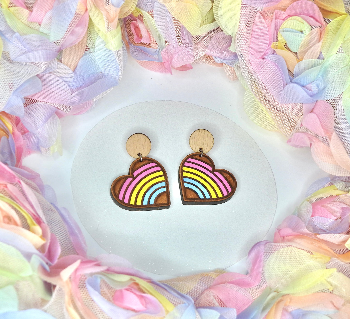 Hand-painted pride hearts - Assorted