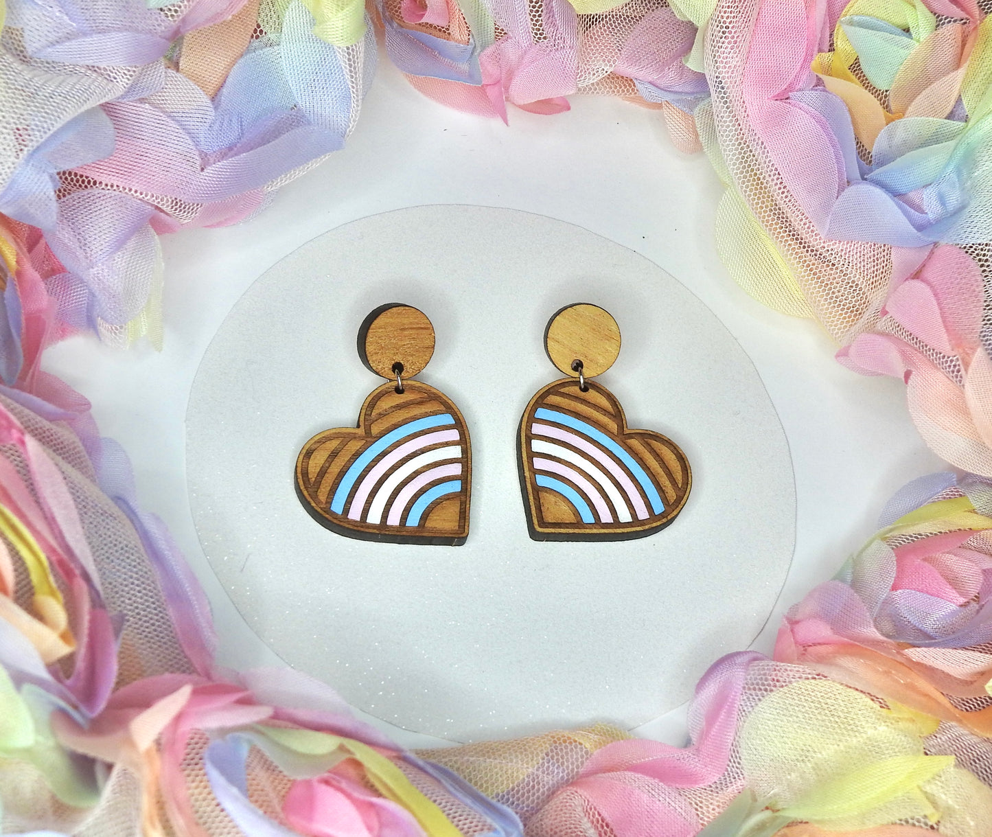 Hand-painted pride hearts - Assorted