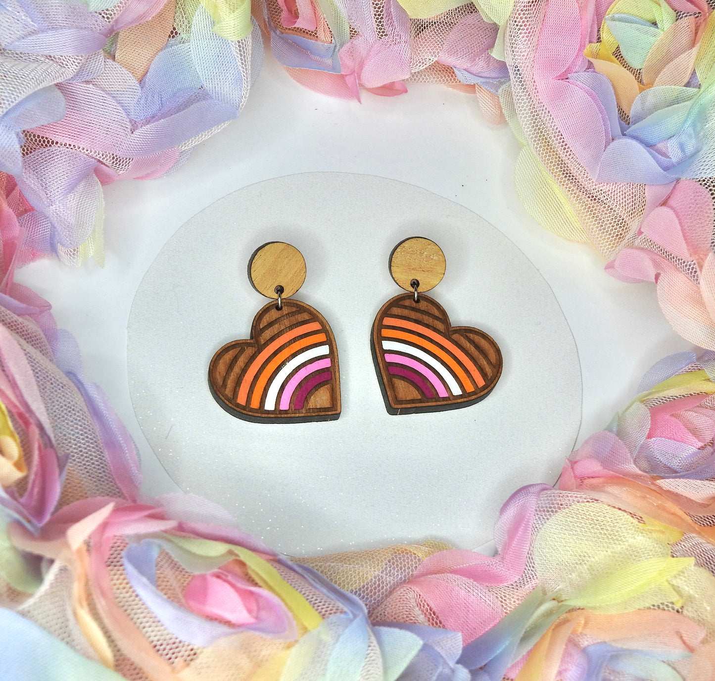 Hand-painted pride hearts - Assorted