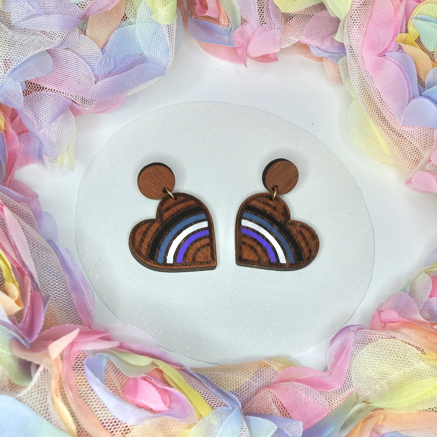 Hand-painted pride hearts - Assorted