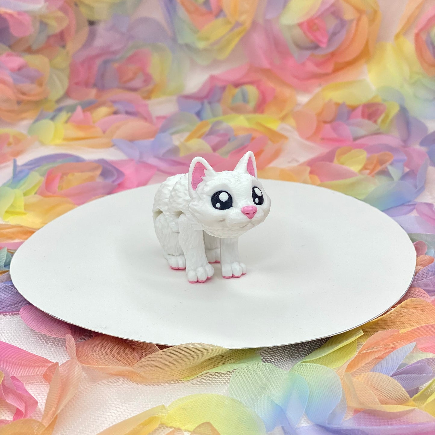 White kitty - 3D mini fidget