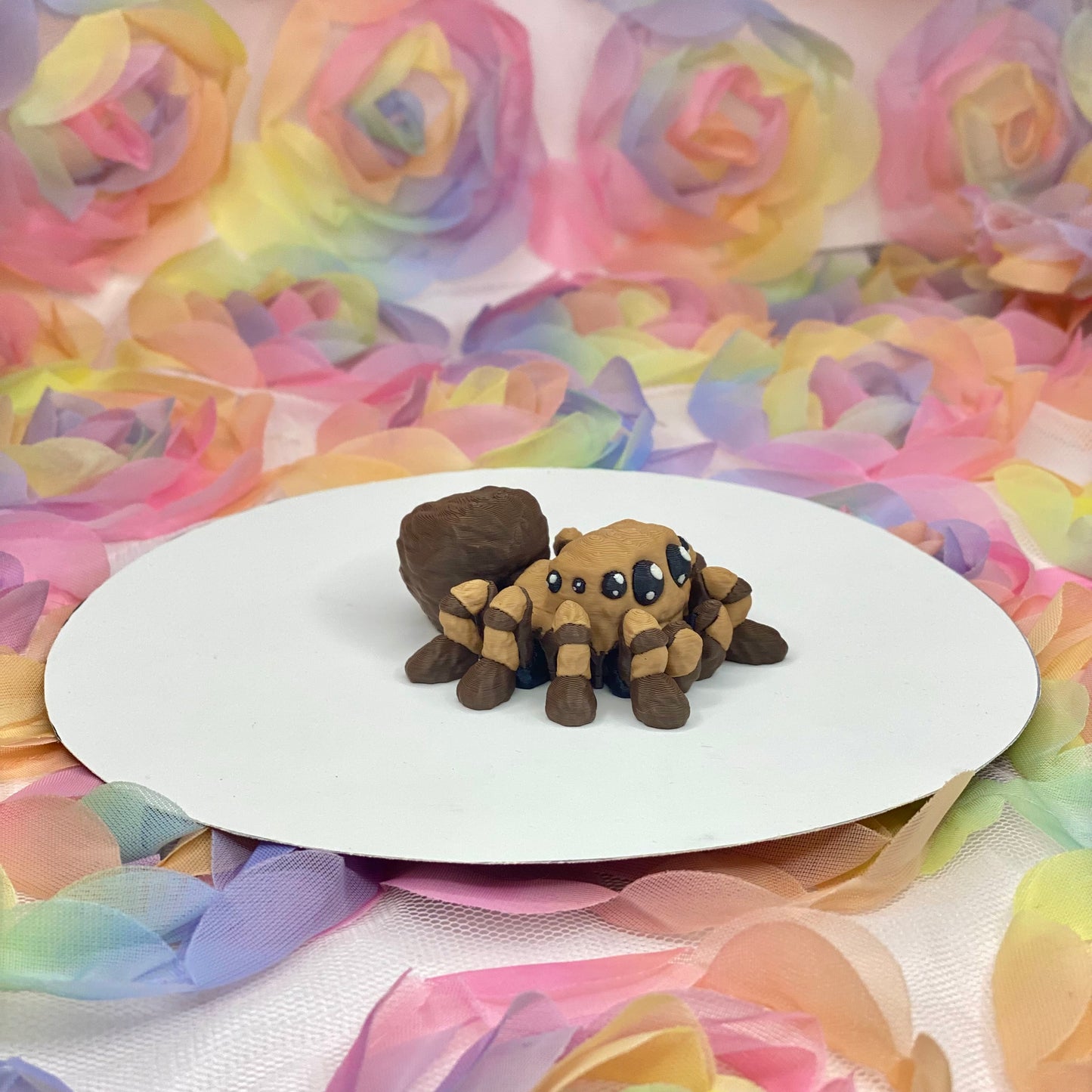 Jumping spider brown - 3D mini fidget